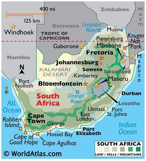cape town south africa map
